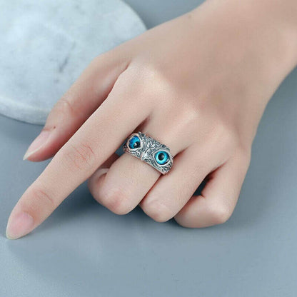 Owl Ring Silver