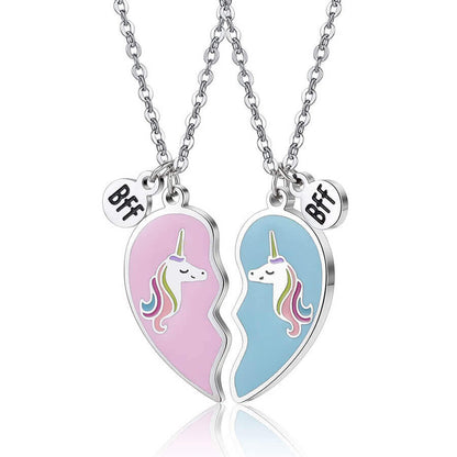 Rainbow Unicorn Necklace for BFF