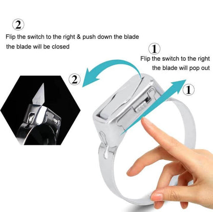 Self Defense Hidden Knife Ring Outdoor Multi-fuction Ring