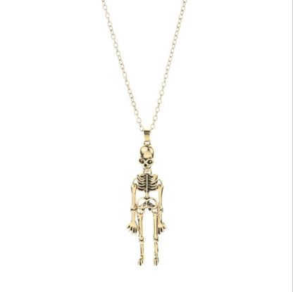 Together Until Death Skeleton BFF Necklace