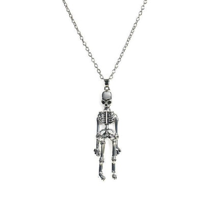 Together Until Death Skeleton BFF Necklace
