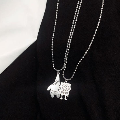 Spongebob And Patrick Friendship Necklaces