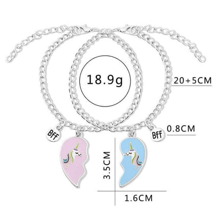 Rainbow Unicorn Necklace for BFF